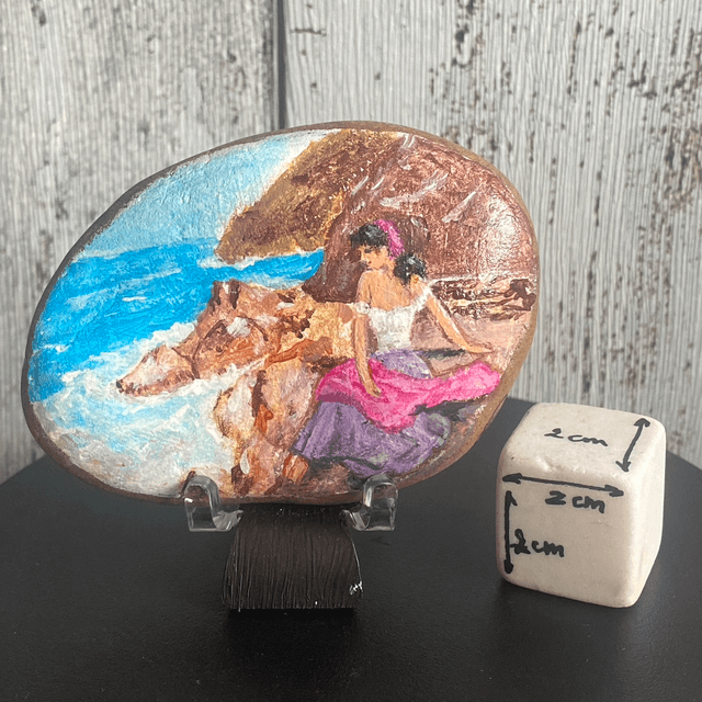 Femme aux rochers