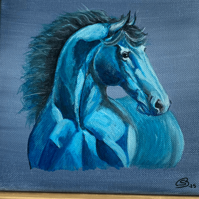 Le cheval bleu