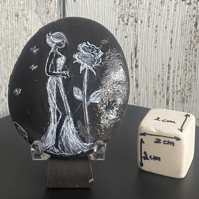 La femme et la rose